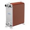 Alfa Laval Brazed Plate Heat Exchanger, AISI 316L, Stainless Steel, 222 Plates-Dual Circuit Evaporator 2,520k BTU ACH502DQ-222AH-F